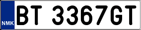 Trailer License Plate